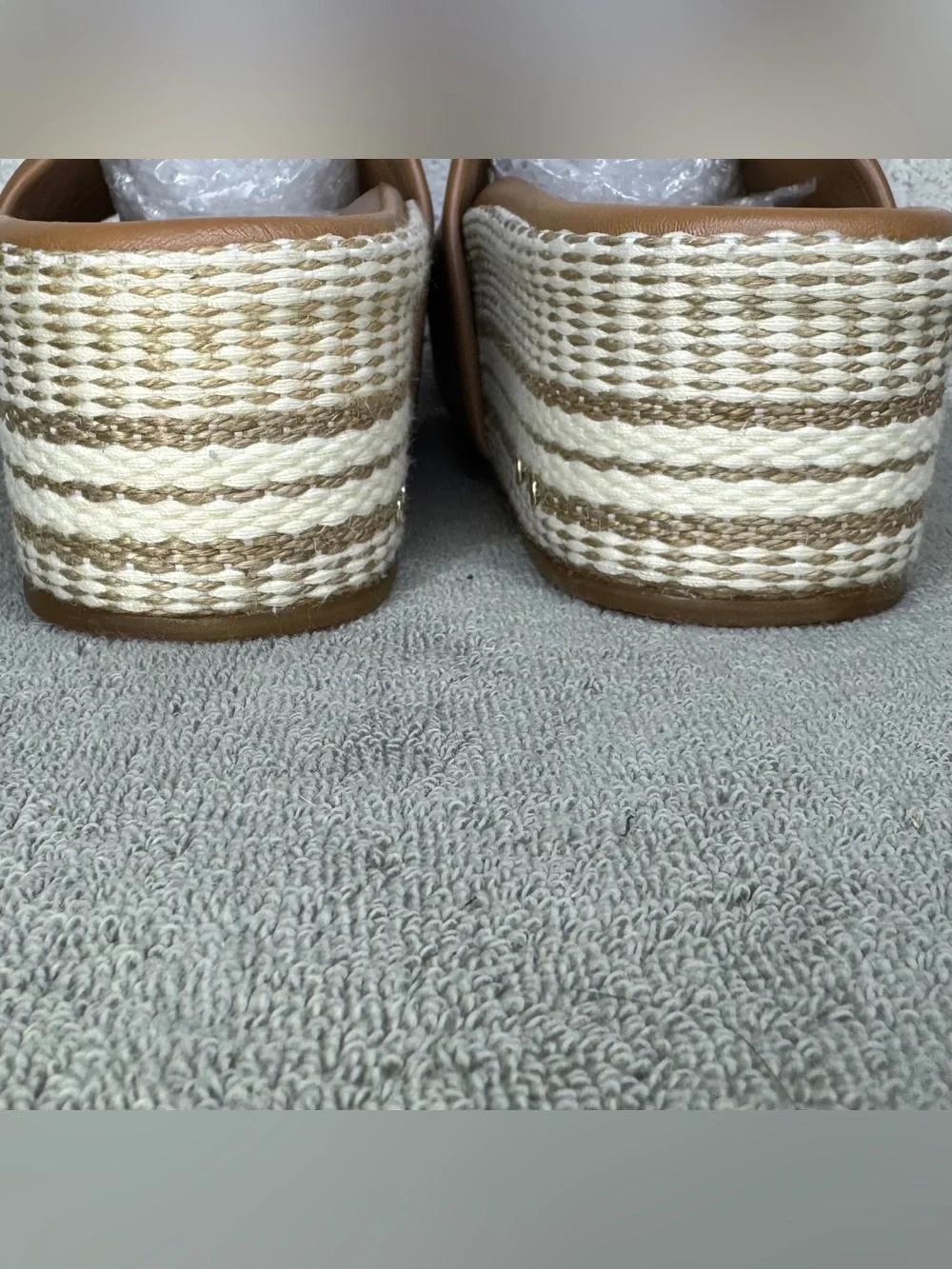 Beek Albatross Platform Sandal Honey Leather Size 7
